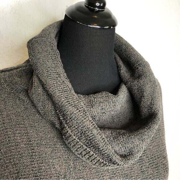 Soft Surroundings mocha brown cowl neck sweater tunic size Petite Large / XL - Picture 6 of 15